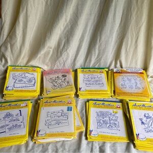 Lot Of 72 Vintage Aunt Martha Hot Iron Transfers